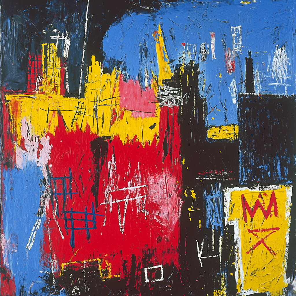 Jean-Michel Basquiat Inspired Vivid Contradictions Paint By Numbers