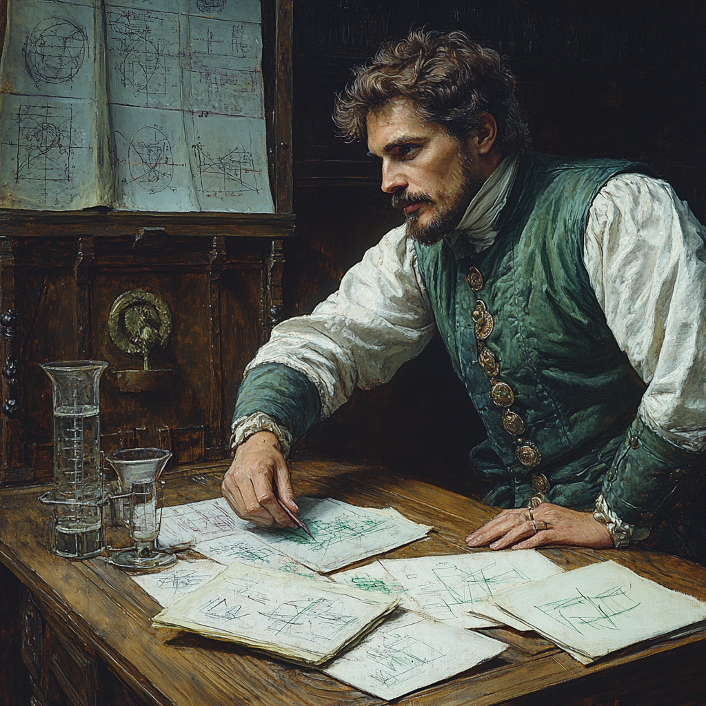 Leonardo Da Vinci Inspired Inventors Study DIY paint by numbers