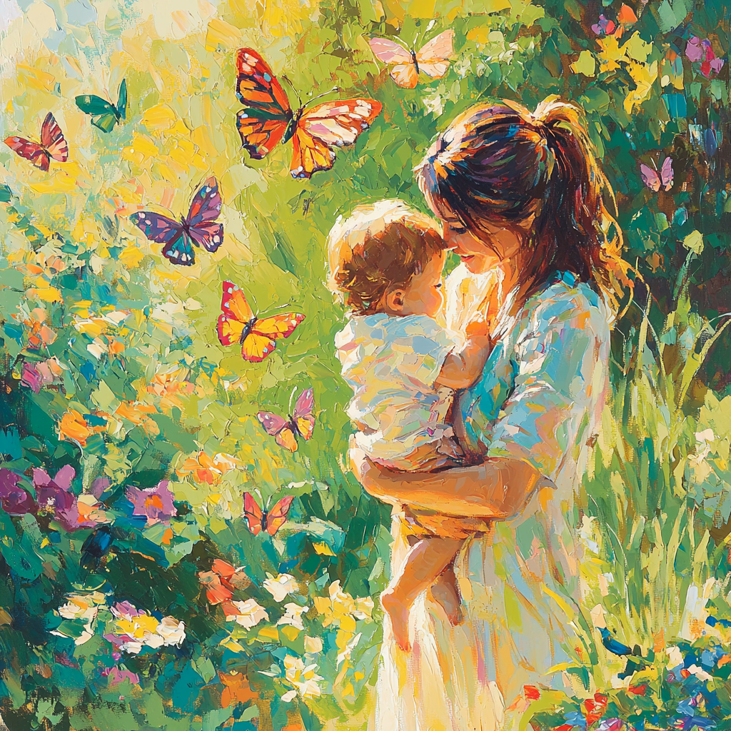 Shelter In Her Wings Paint By Number