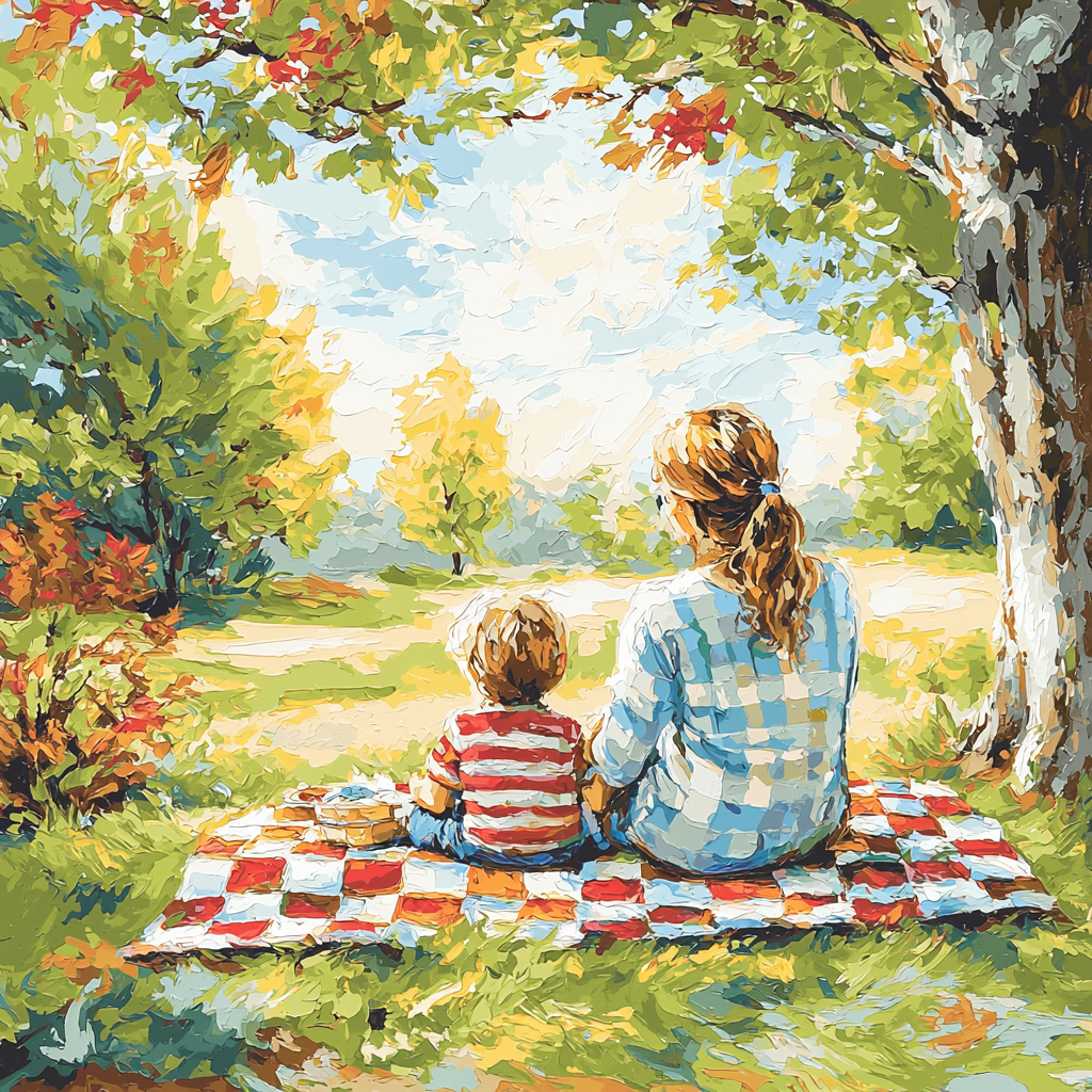 Mother's Day Picnic Paint By Numbers Art