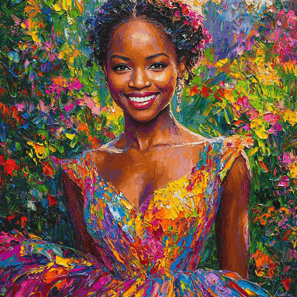 Lupita Nyong'o: The Voice Of Resilience And Beauty DIY Paint By Numbers