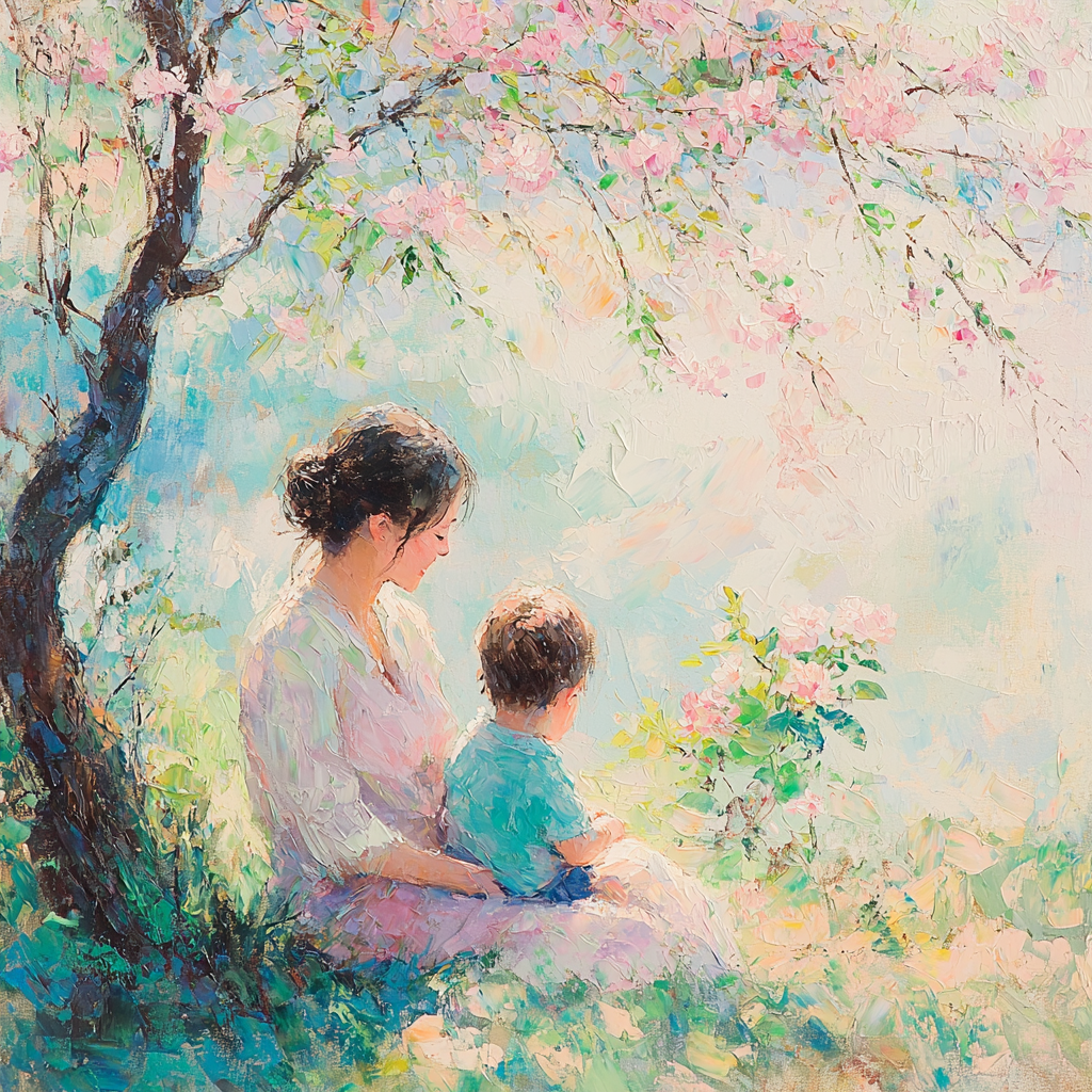 Whispers Of Maternal Love DIY Paint By Numbers