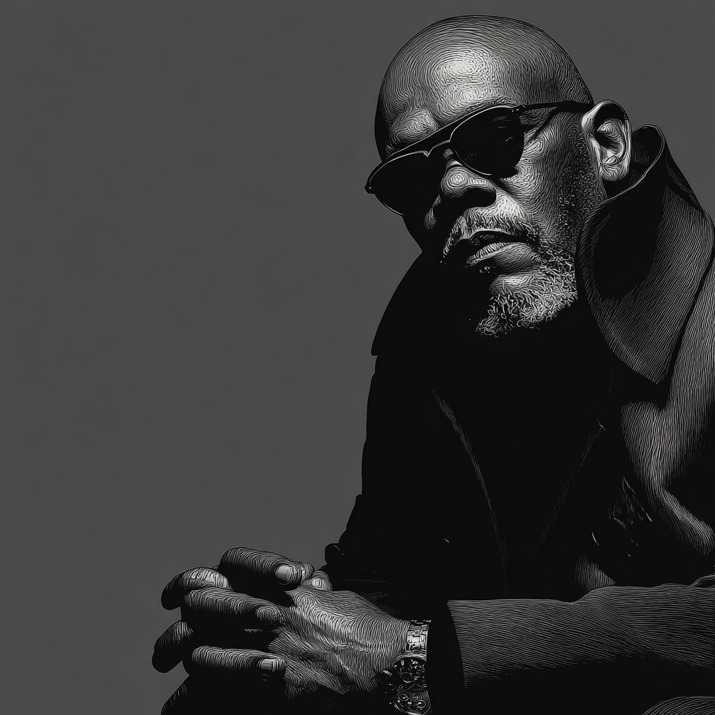 Samuel L Jackson: Command In The Quiet Dark Numbered painting kits