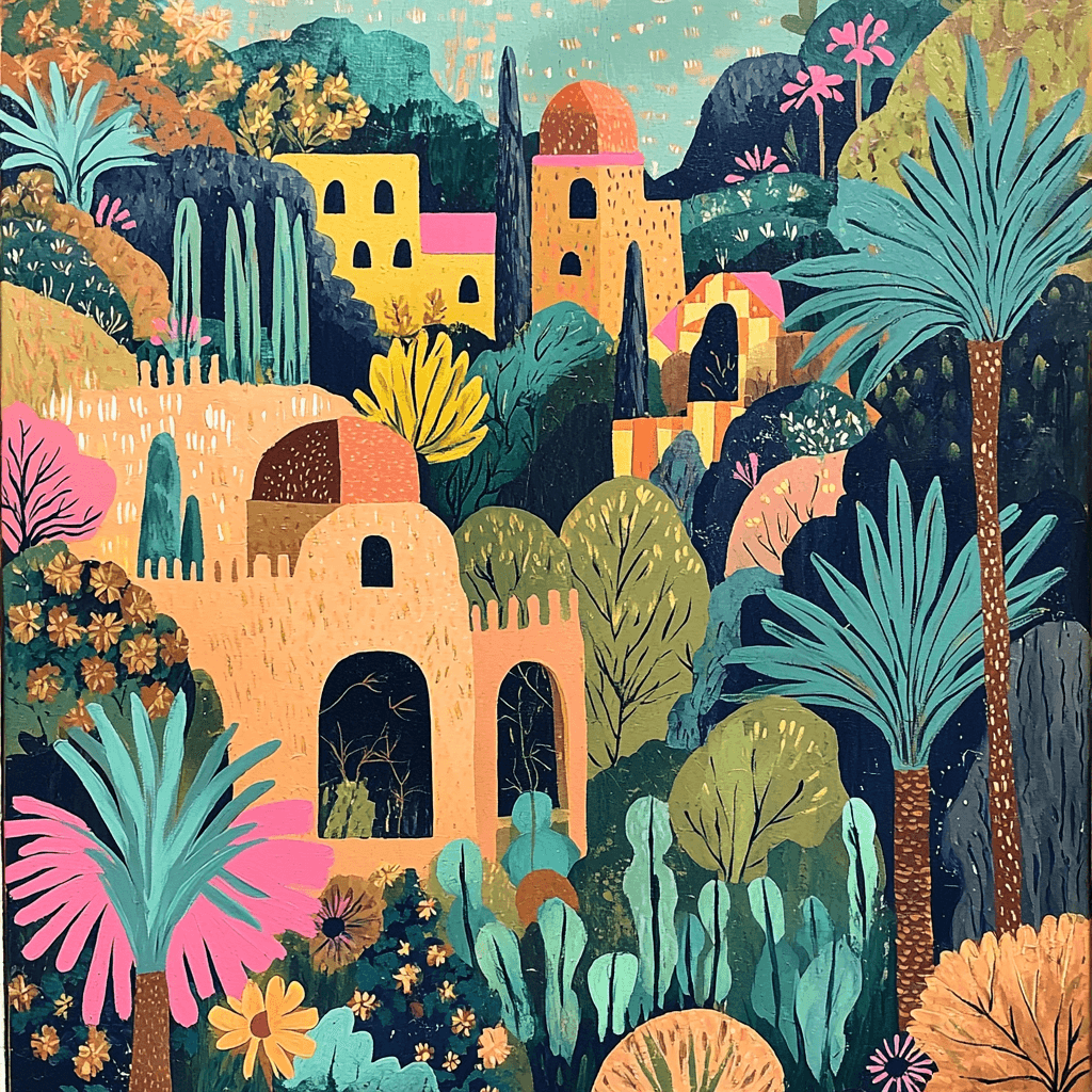 Frida Kahlo Inspired The Spirit Of The Ancestral Landscape Number Painting