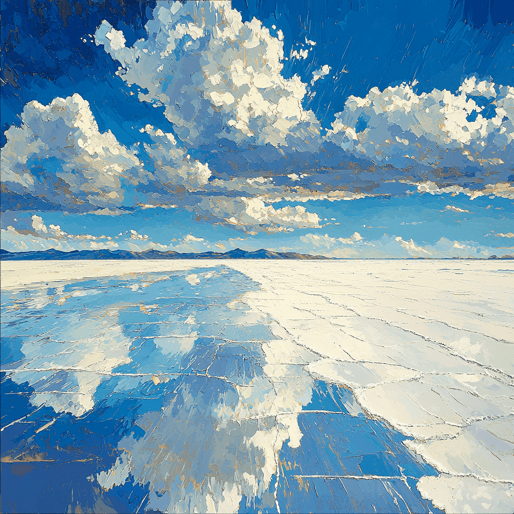 Salar De Uyuni, Bolivia Numbered Painting Kits