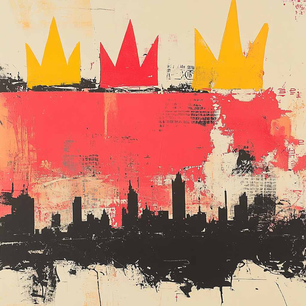 Jean-Michel Basquiat Inspired Crowned Silence Numbered painting kits