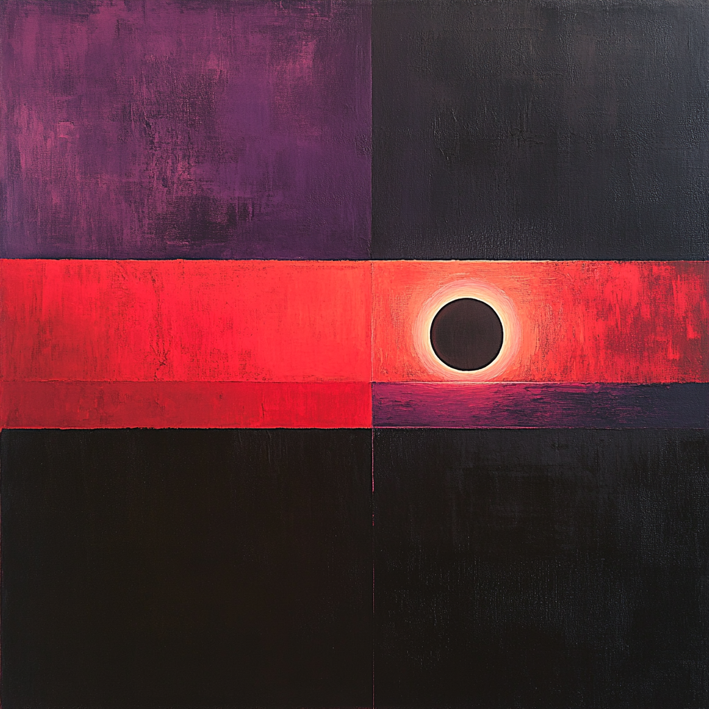 Mark Rothko Inspired Solar Eclipse Painting by numbers kit
