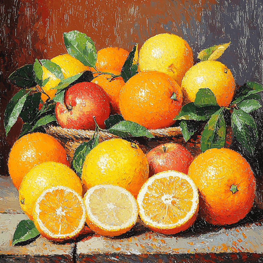 Paul Cézanne Inspired Fruits Of Summer Paint By Numbers Art