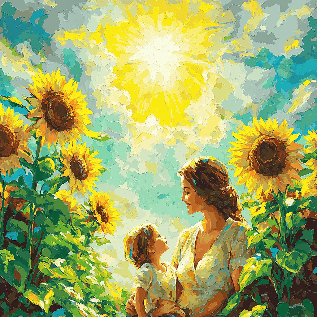 Sunflower Hug Number Painting