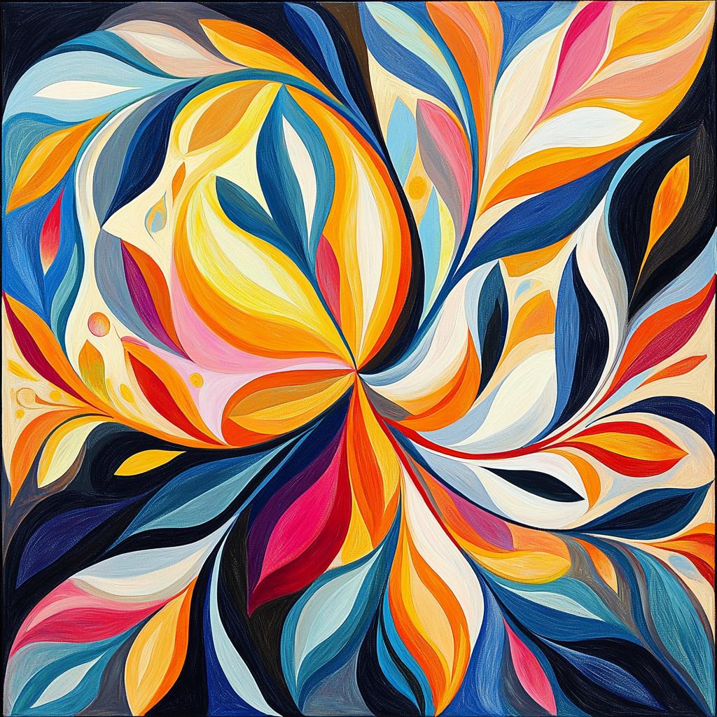 Paul Klee Inspired Colorful Dreams Number Painting