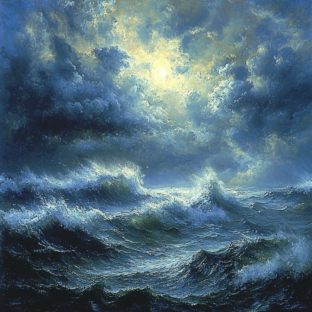 Turner Inspired Stormy Seascape DIY Paint By Numbers