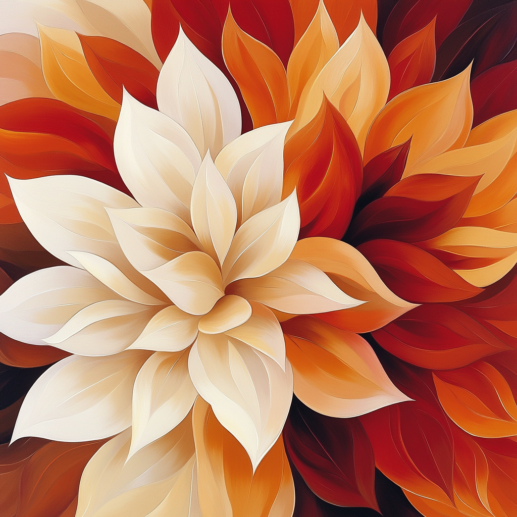 Georgia OKeeffe Inspired Desert Flowers Numbered painting kits