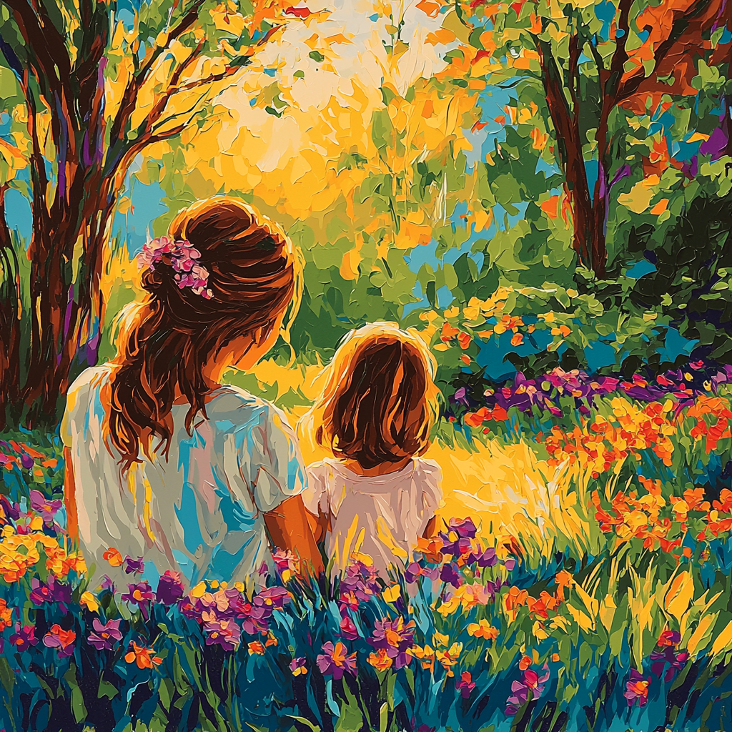 Mommy's Garden Of Memories Painting By Numbers Kit