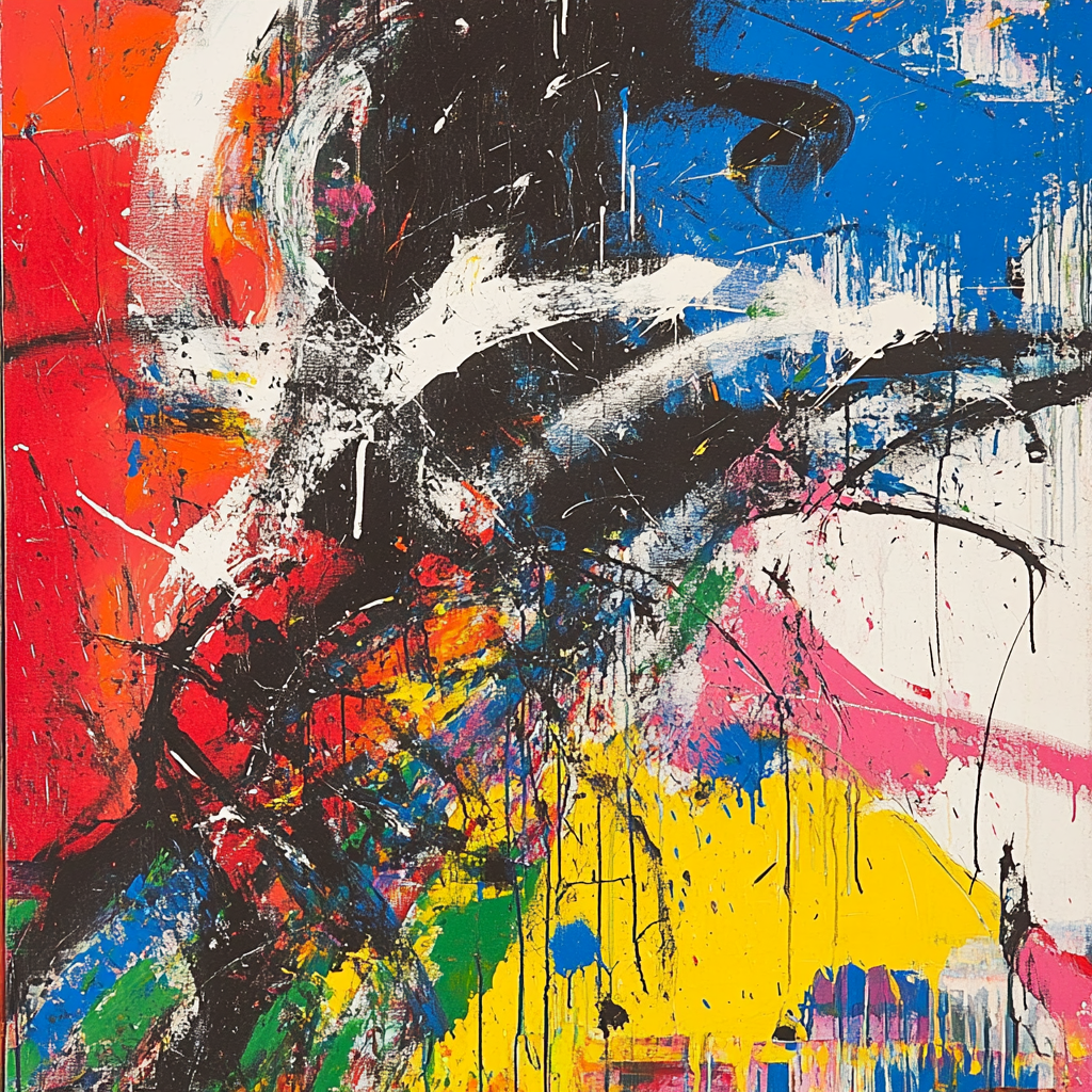 Jackson Pollock Inspired Urban Rhythm Paint by numbers art