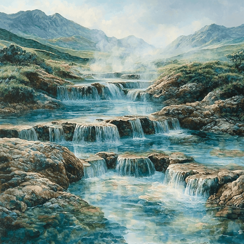 Fairy Pools, Isle Of Skye Numbered Painting Kits