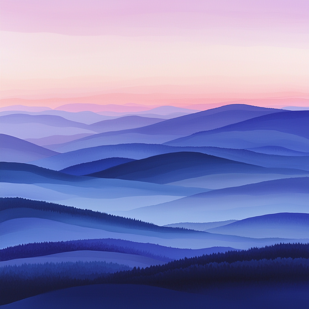 Leonardo Da Vinci Inspired Twilight Over Hills Painting By Numbers Kit