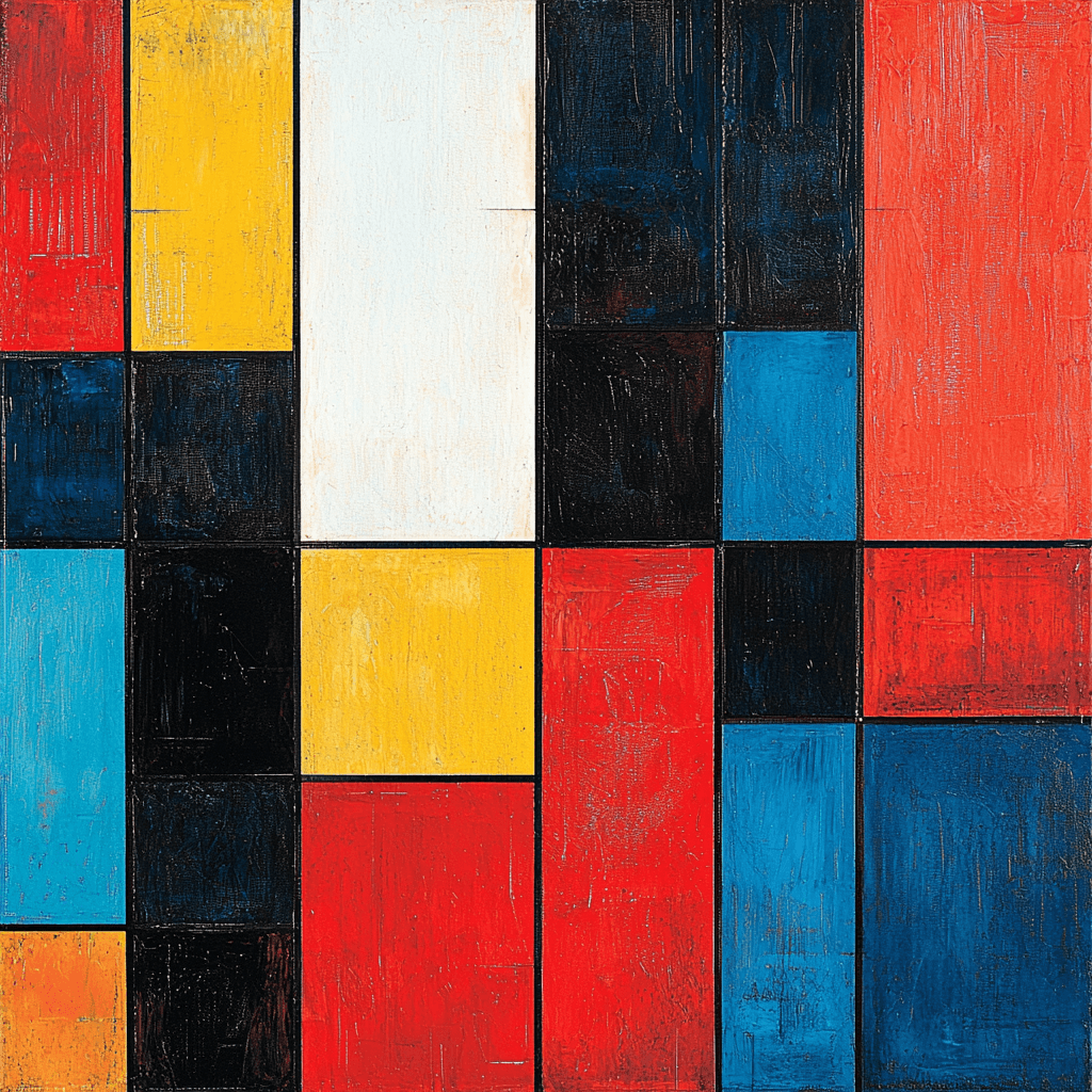 Piet Mondrian Inspired Kaleidoscope Patterns Paint By Numbers Art