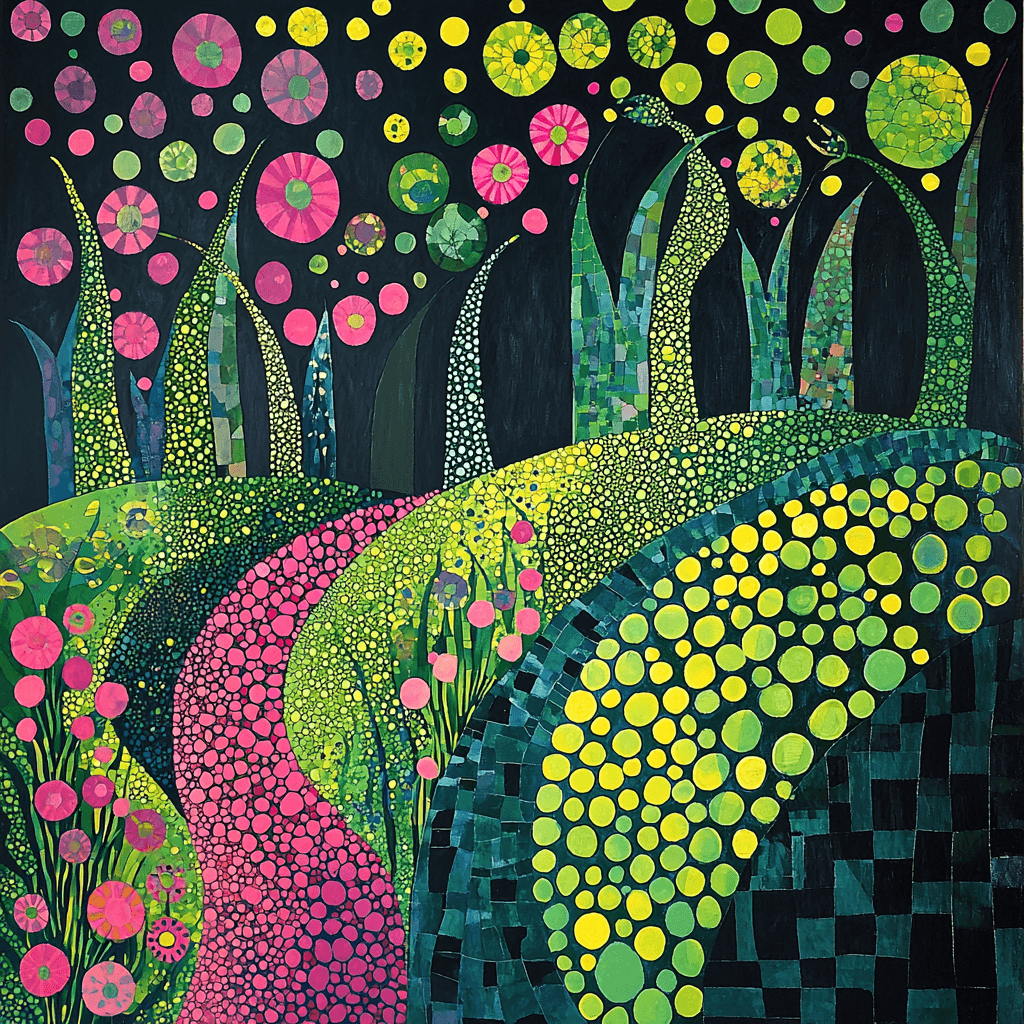 Yayoi Kusama Inspired Infinite Garden Painting By Numbers Kit