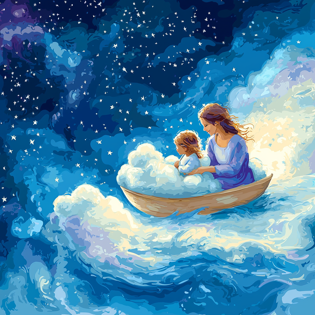 Sailing Together In Dreams Painting Number Kit