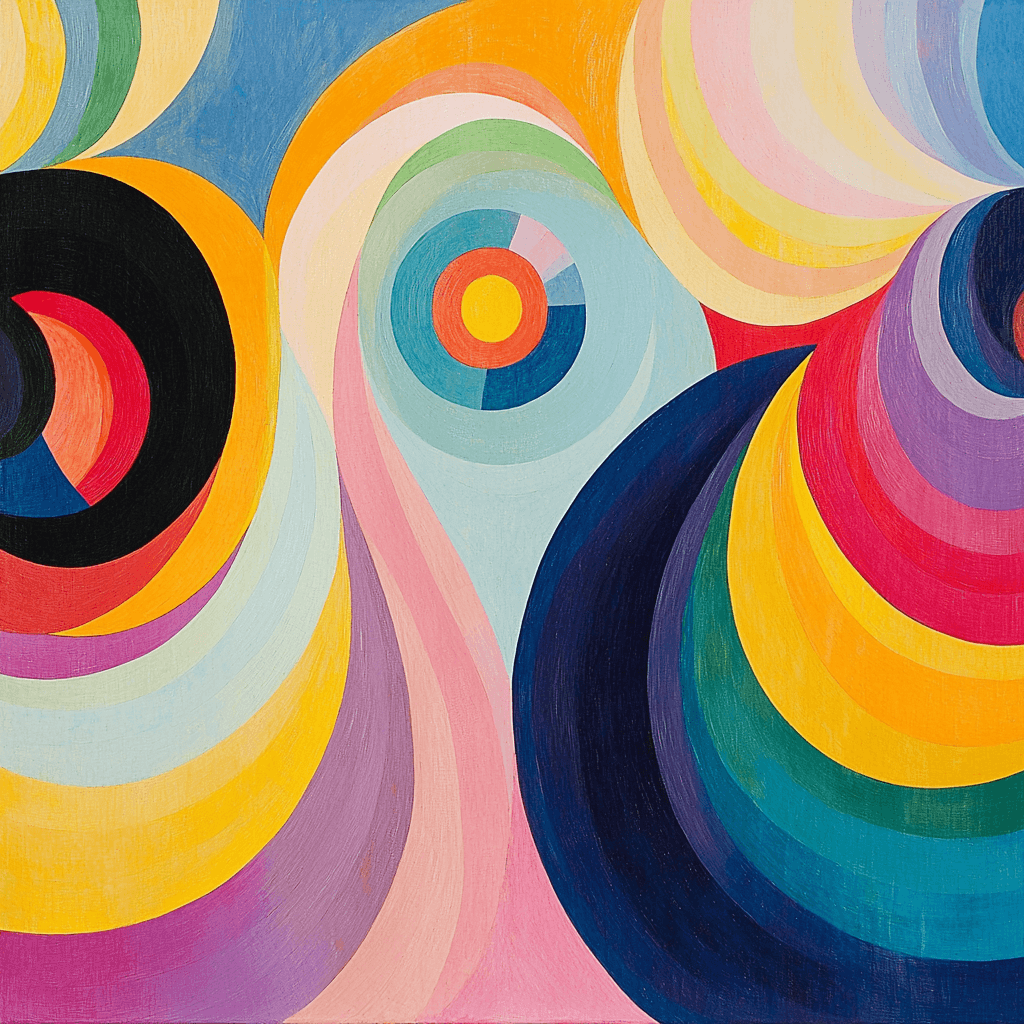 Sonia Delaunay Inspired Artistic Symphony Painting By Numbers Kit