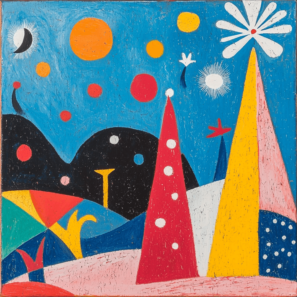 Joan Miró Inspired Abstract Escape Painting Number Kit