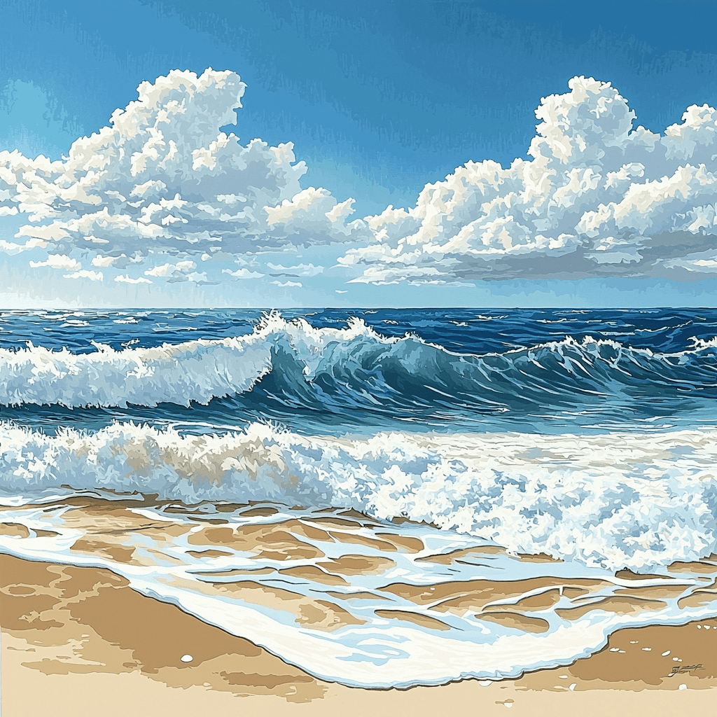 Winslow Homer Inspired Seaside Escape Painting Number Kit