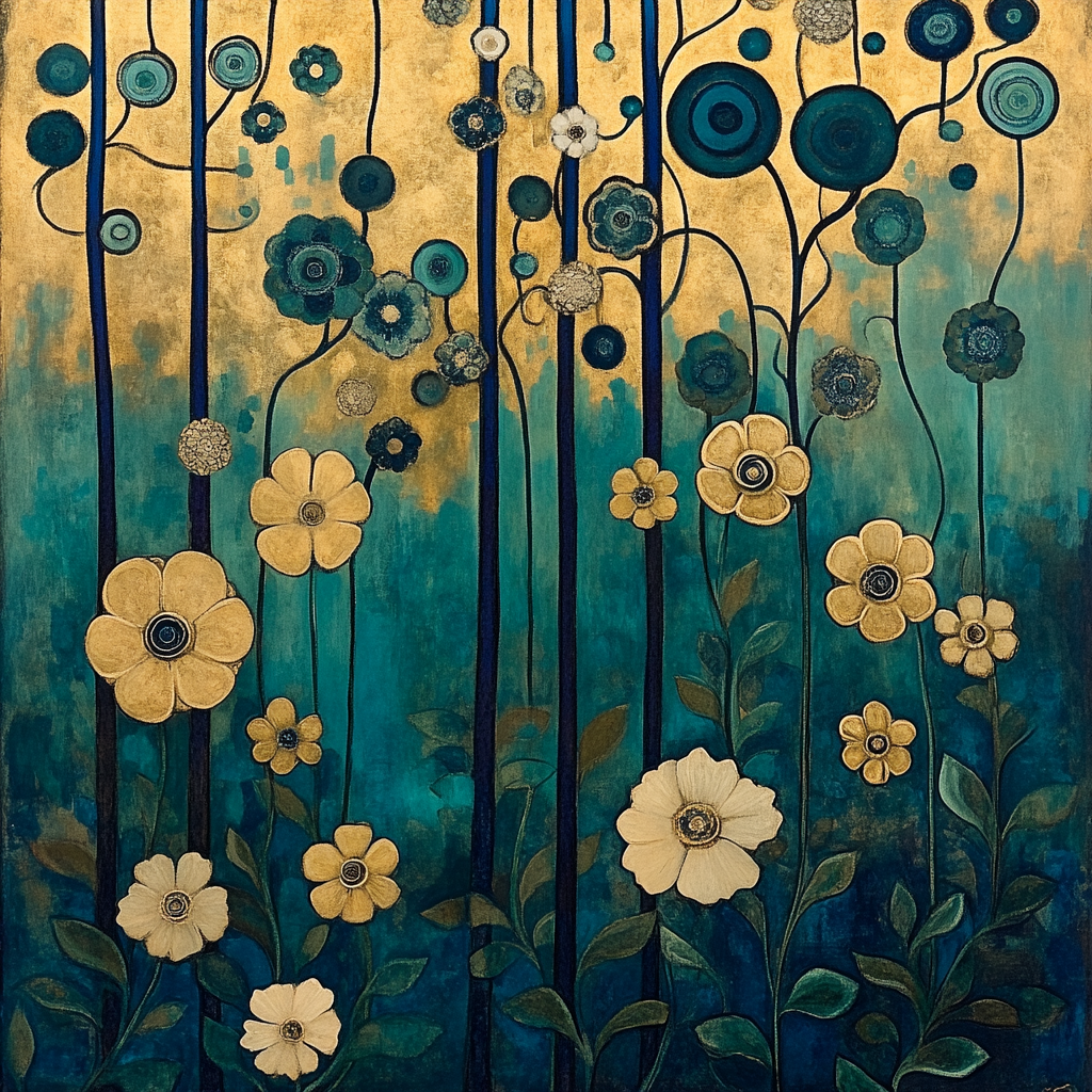 Klimt Inspired Night Garden Paint by numbers kits