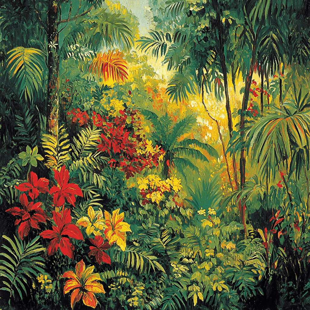 Paul Gauguin Inspired Tropical Rainforest Resonance Paint By Numbers