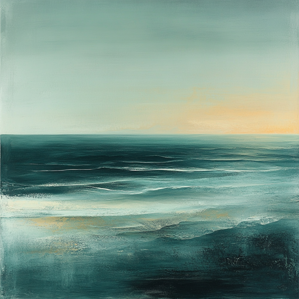 Max Ernst Inspired Oceanic Memory Numbered painting kits