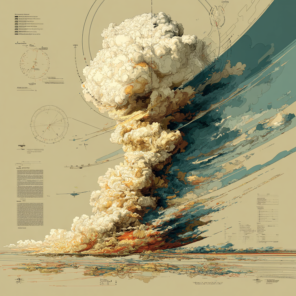 Cloud Column And Airflow Study paint by number