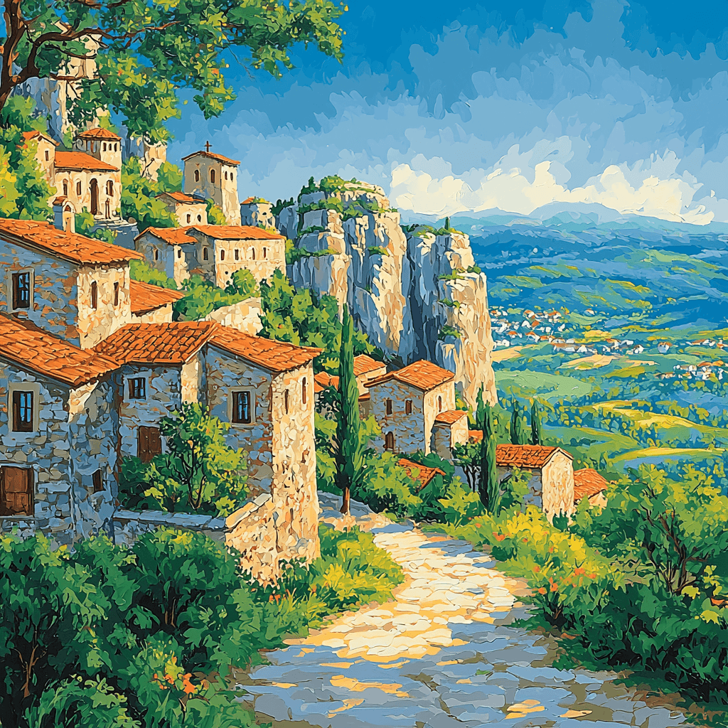 Meteora's Monasteries - Greece Painting By Numbers Kit