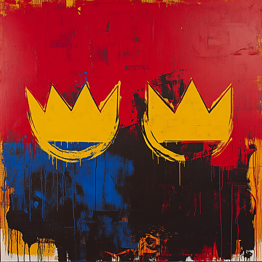 Jean-Michel Basquiat Inspired Urban Crown Symphony Painting by numbers kit