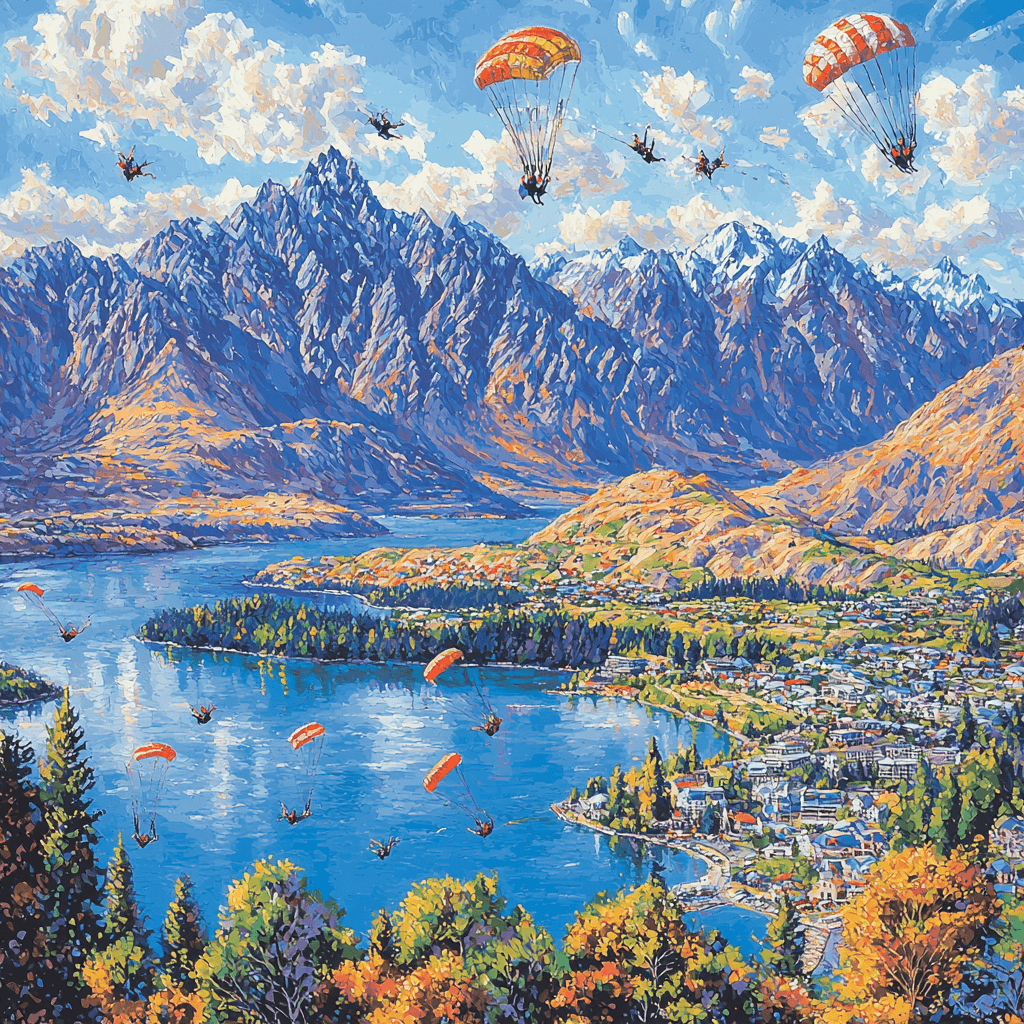 Queenstown Adventure Capital Numbered Painting Kits