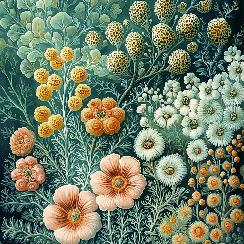 Ernst Haeckel Inspired Wonders Of The Botanical World Painting Number Kit