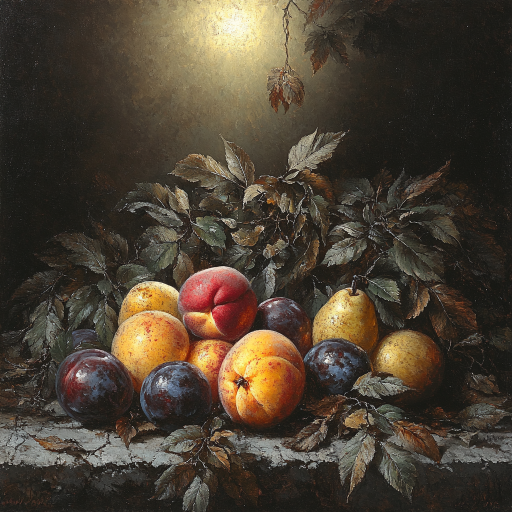 Caravaggio Inspired Decaying Garden Treasures DIY paint by numbers