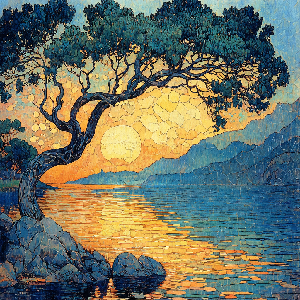 Alphonse Mucha Inspired Luminescent Horizon Paint By Numbers