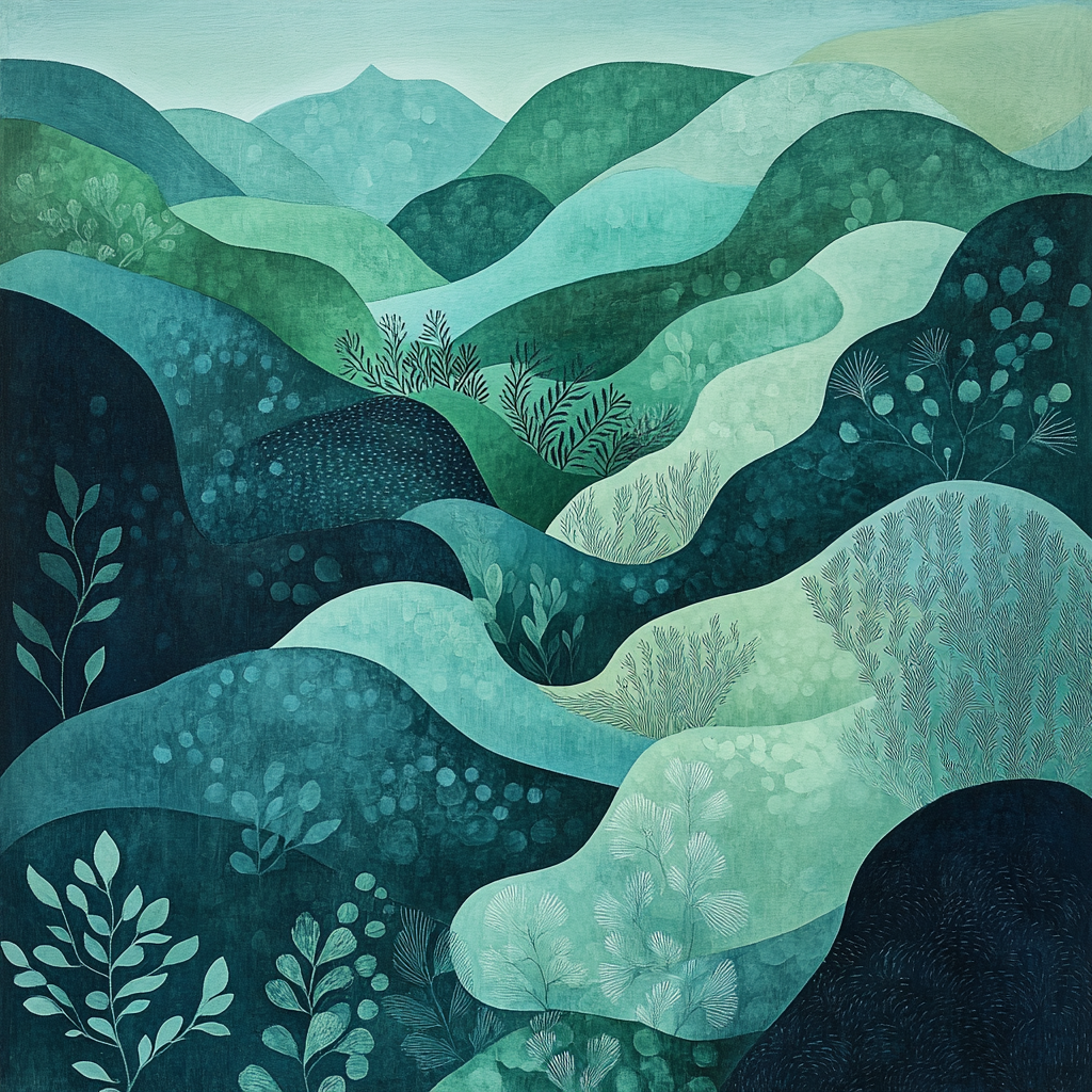 Max Ernst Inspired Subterranean Garden Pattern Painting by numbers kit