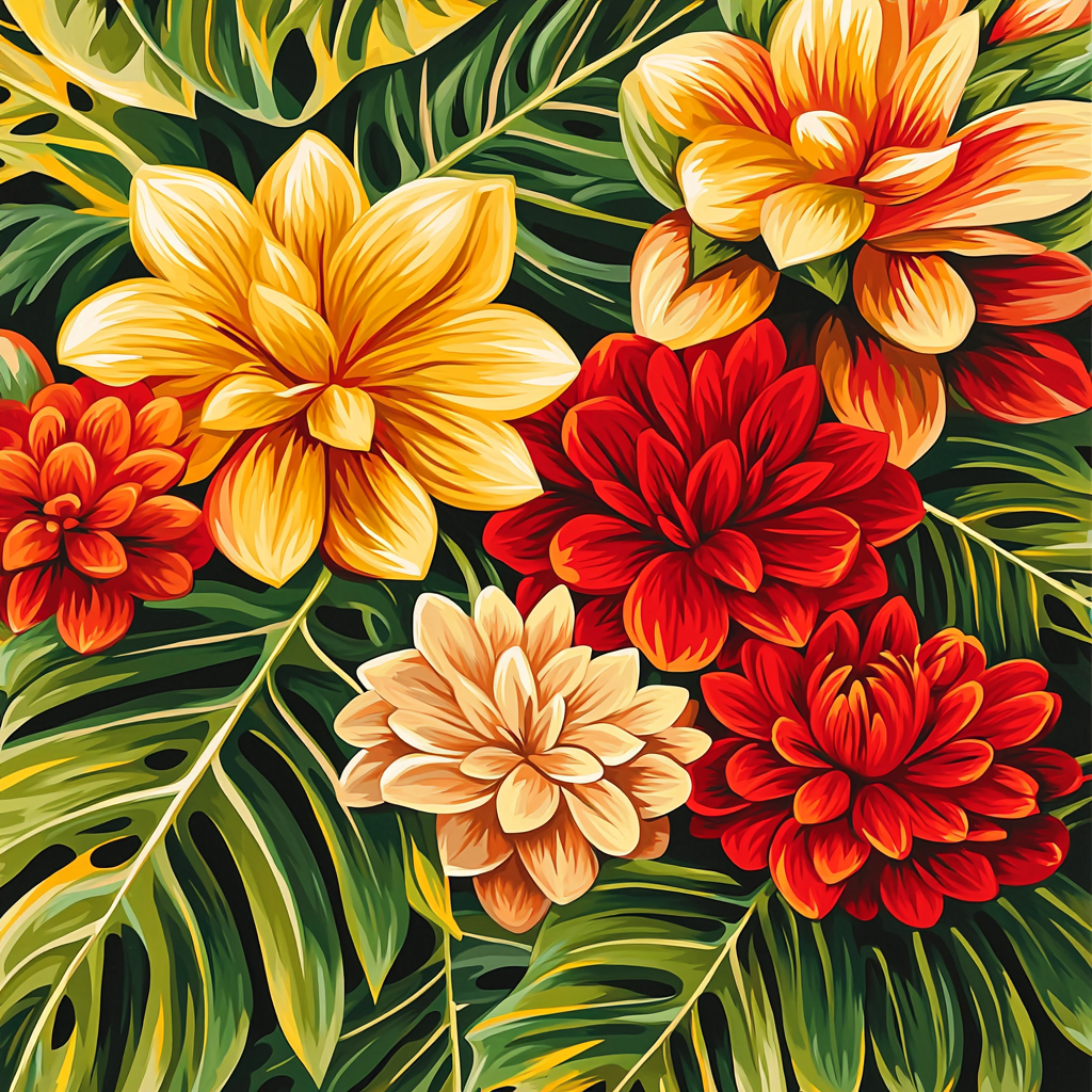 Frida Kahlo Inspired Resilience In Bloom Paint By Color