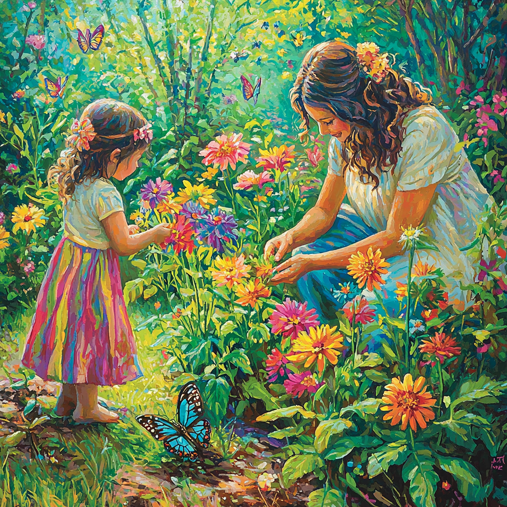 Mom's Love In Bloom Paint By Numbers Kits