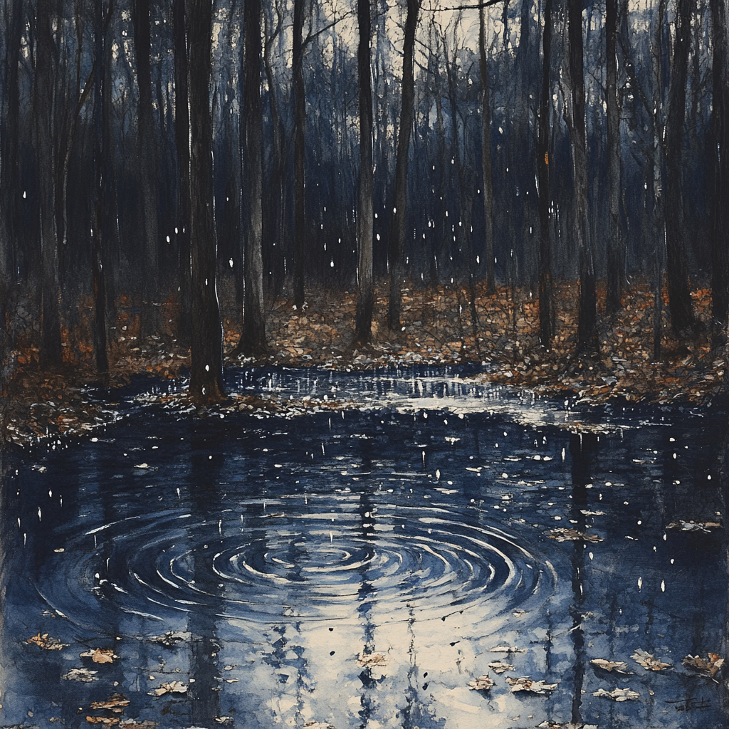 Edgar Degas Inspired Rainfall Sonata Paint by numbers art