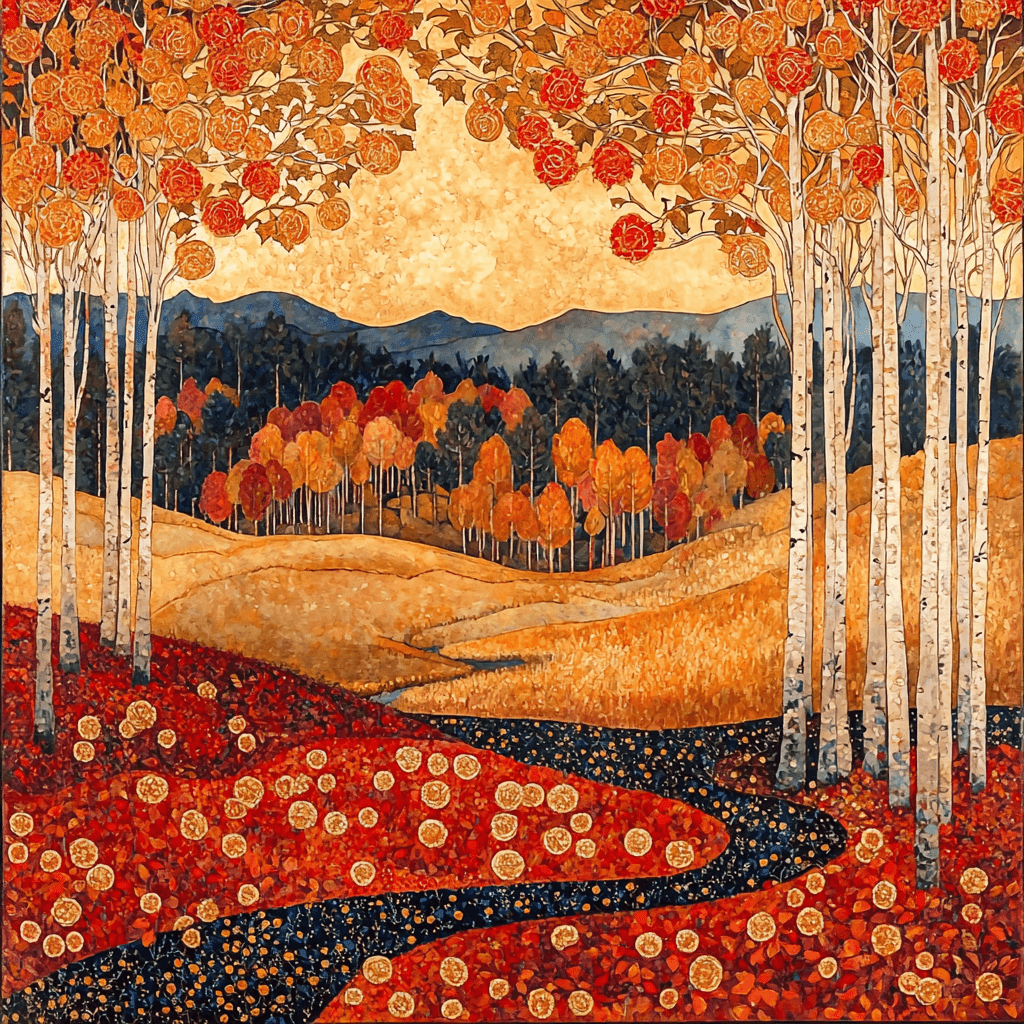 Gustav Klimt Inspired The Magic Of Autumn Paint By Numbers