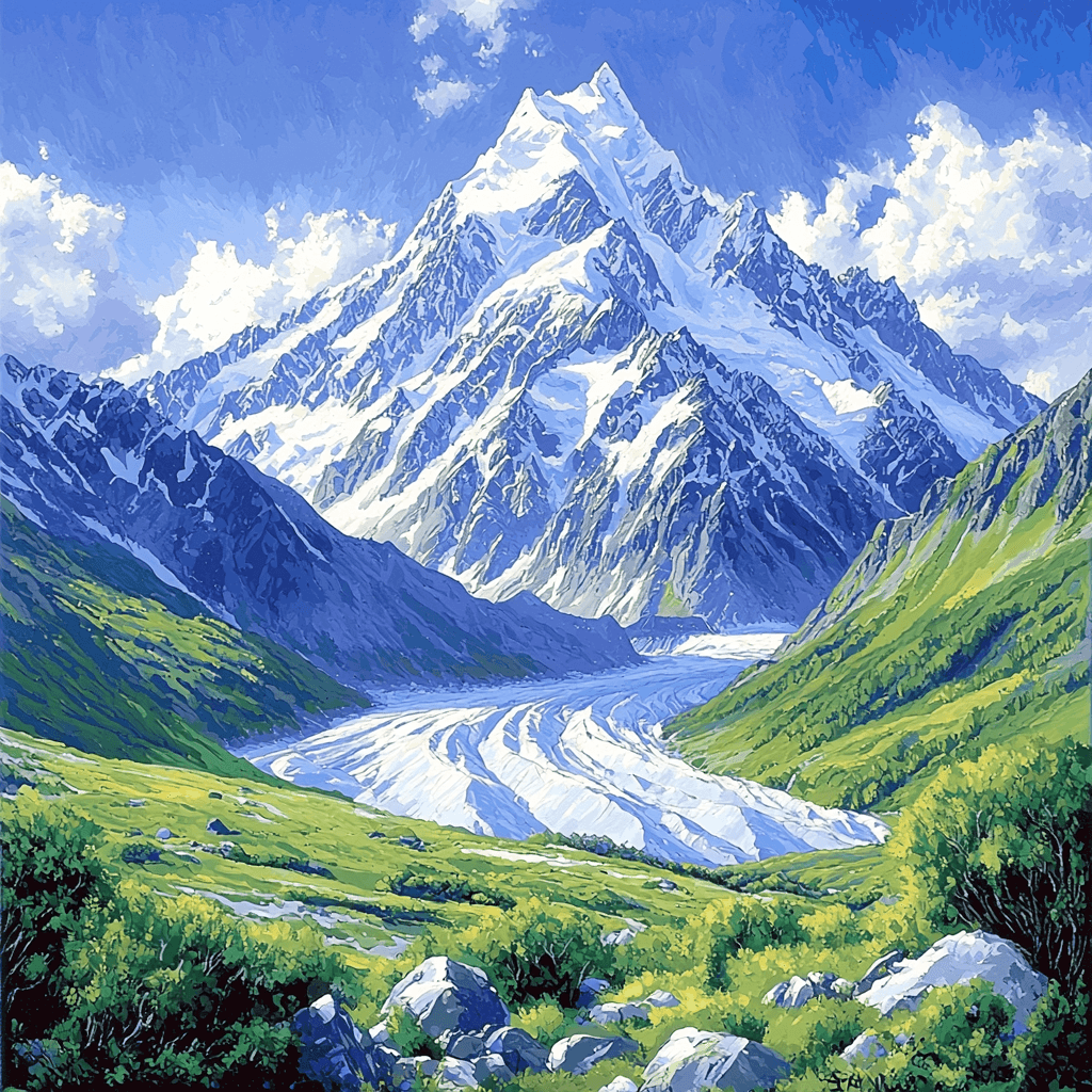 Aoraki / Mount Cook Numbered Painting Kits