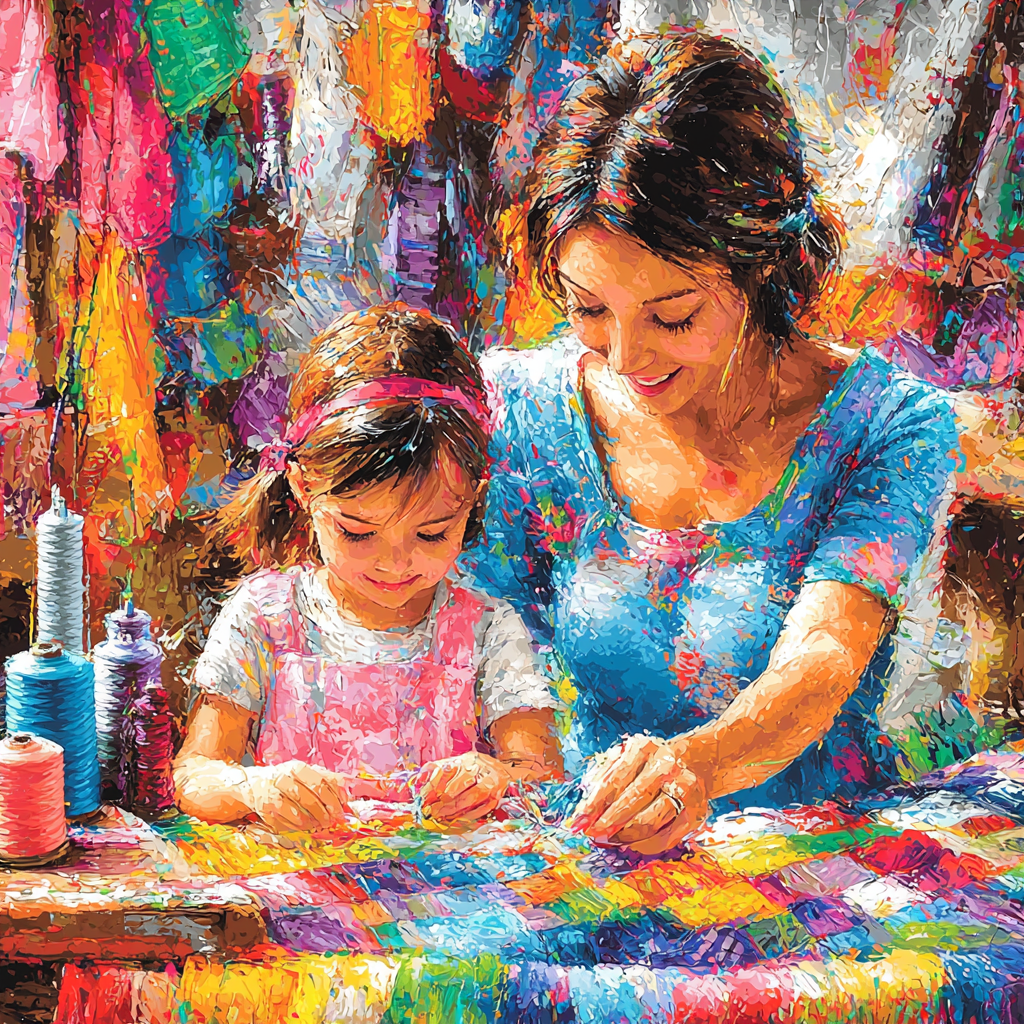 Stitching Love Together Paint By Color
