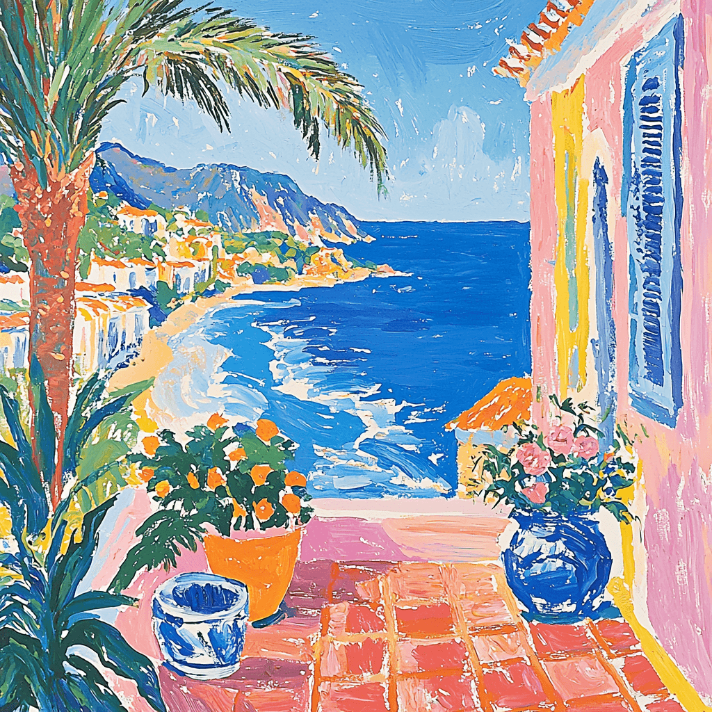 Henri Matisse Inspired Mediterranean Escape Paint By Color