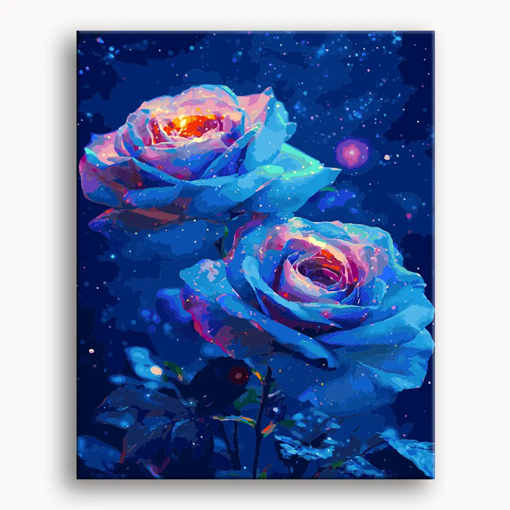 Happy Painting Exclusive DIY Paint by Number Kit Stress Relief Relaxation Toys Beginner Painting Kits Handicrafts with Lions Flowers & Birds Designs