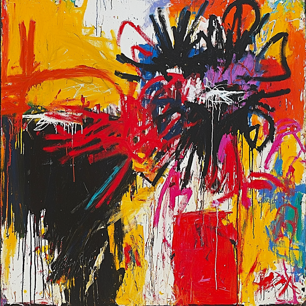 Jean-Michel Basquiat Inspired Cacophony Of Colors Paint By Numbers Kits