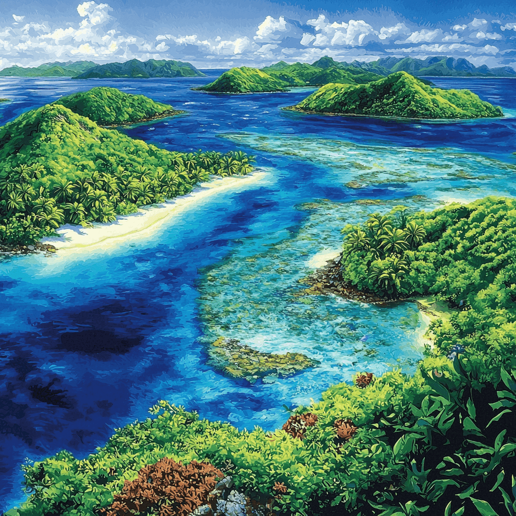 Raja Ampat Islands Paint By Color