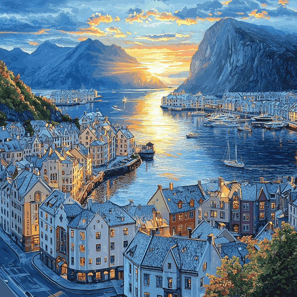 Alesund Paint By Numbers Art