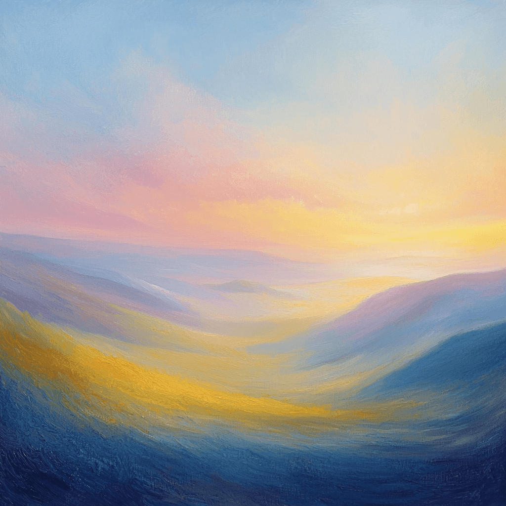 J.M.W. Turner Inspired Glimmers Of Dawn Paint By Color