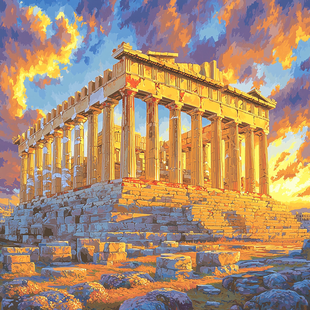 Parthenon - Greece Paint By Numbers